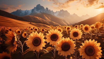 Poster - sunflowers