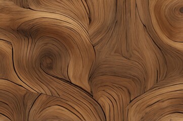 Poster - Close up of wood grain with swirling patterns creating abstract texture