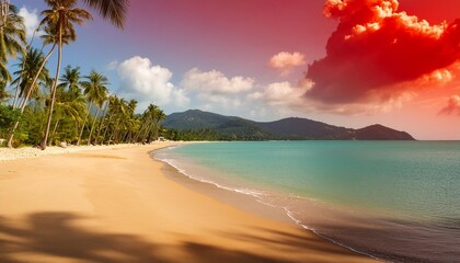 Wall Mural - tropical beach on koh samui island thailand