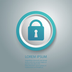 Poster - Lock vector icon