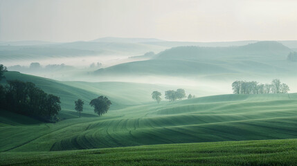 Poster - Calm peaceful German Landscape. Background image. Created with Generative AI technology.