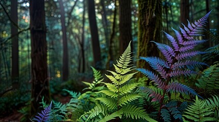 Canvas Print - fern in the woods