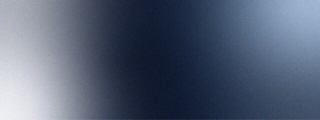 Fototapete - Retro Gradient Noise Textured gradient panorama with a dark grainy overlay. silver gradient black overlay abstract background black, night, dark. Gradient Background with Noise Effect