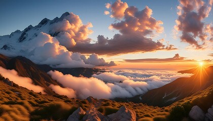 Wall Mural - sunset clouds