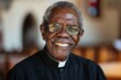 © ChaoticMind - An elderly priest dressed in traditional dark religious clothing is inside a church, representing wisdom, devotion, and calmness in a sacred and serene setting.