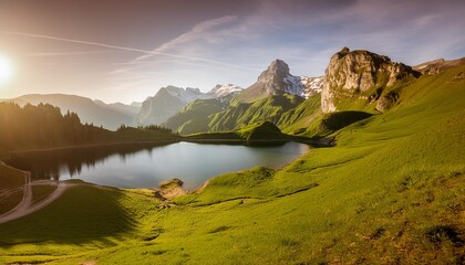 Wall Mural - beautiful breathtaking landscape photography with serene nature view for 16 9 widescreen wallpapers