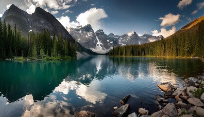 Canvas Print - lake in canada