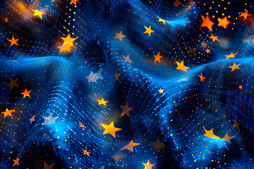 Wall Mural - Background with stars