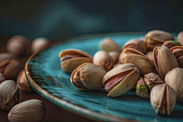 Canvas Print - Pistachio nuts in a bowl