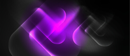 Aufkleber - Glowing light neon shiny background. Vector Illustration For Wallpaper, Banner, Background, Card, Book Illustration, landing page