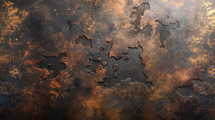 Poster - Abstract grunge corroded rust texture background showing a damaged surface