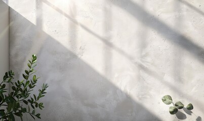 Wall Mural - Top view of a clean light concrete countertop