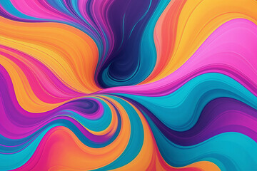 Poster - Colorful acidic fluid poster background