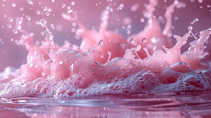 Poster - splash of water on cosmetic podium.photo