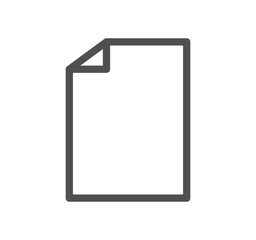 Poster - Document icon outline and linear vector.	
