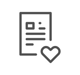 Poster - Document icon outline and linear vector.	
