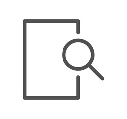 Poster - Document icon outline and linear vector.	
