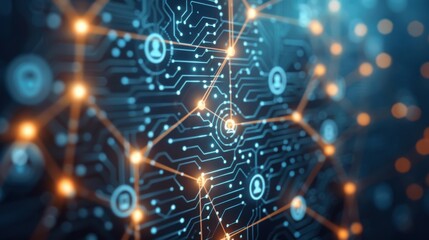 Poster - Decentralized identity management on blockchain, secure and user-controlled.