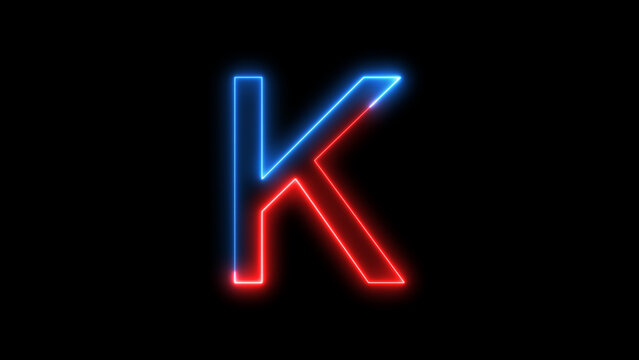 neon alphabetic Lettering. Neon light 3d alphabet, calligraphy realistic. Glowing letters.