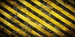 © TrueAI - Grungy yellow and black metal background with diagonal stripes ideal for caution or hazard signs.