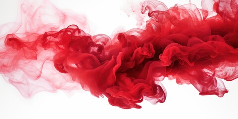Poster - Abstract Red Ink in Water