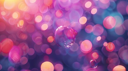 Poster - Vibrant ball bokeh gradient texture