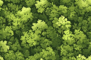Lush Green Forest Canopy.