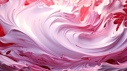 Poster - a pink and purple colored ice cream is shown.