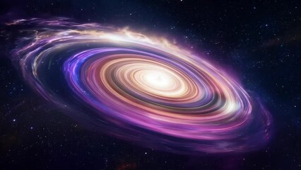 Wall Mural - vibrant cosmic galaxy swirl in deep space