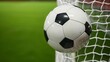 © JP STUDIO LAB - A high-resolution photo of a soccer ball striking the back of the net