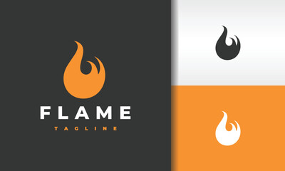 Sticker - simple flame logo