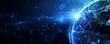 © Wuttichaik - worldwide network connection, digital art illustration, global network cyberspace digital internet concept