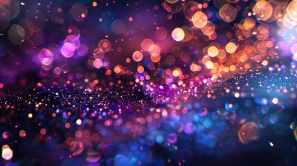 Wall Mural - macro photography of a space themed abstract background
