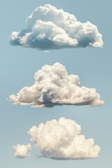 Poster - A group of clouds drifting lazily through the sky