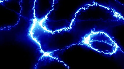 Sticker - blue energy light strings or waves background with flares and backlighting. usable as future modern 