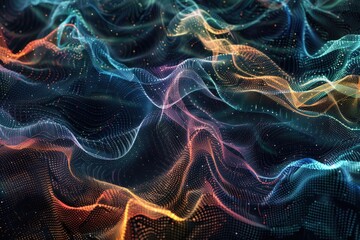 Poster - A vibrant and colorful patterned background suitable for various design projects