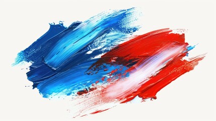 Poster - A bold, colorful brush stroke on a white background