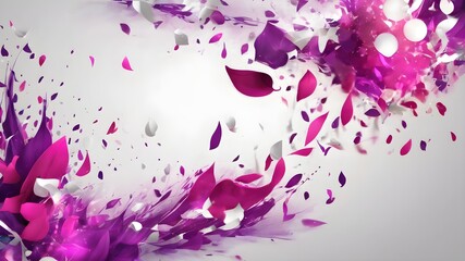 Wall Mural - abstract background with purple leaves