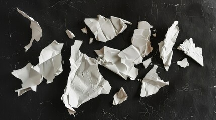 Poster - A piece of paper with torn edges, potentially from a notebook or document