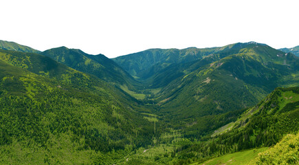 Wall Mural - mountain landscape. Isolated 