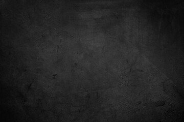 Wall Mural - dark grey textured concrete black wall background