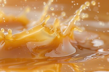 Poster - A droplet of liquid hits the surface of calm water