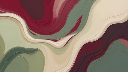 Wall Mural - abstract color palette wallpaper with burgundy sage an background