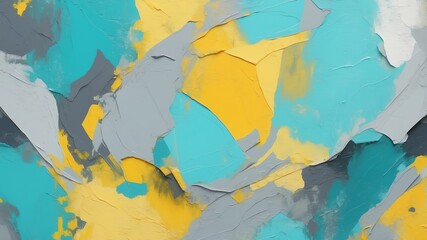 Wall Mural - abstract color palette wallpaper with aqua lemon yello background