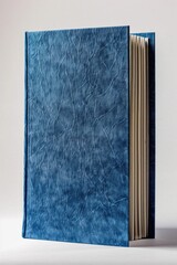 Poster - A close-up view of a book on a white surface