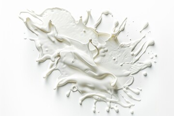 Poster - A close-up shot of a clear liquid on a white surface, possibly used for scientific or educational purposes