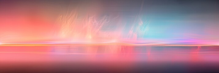 Poster - Gradient Sky Over a Pink Horizon at Sunset