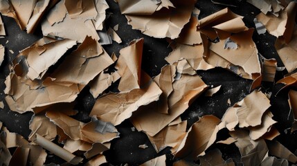 Aufkleber - A close-up shot of various papers and documents, great for business or educational uses