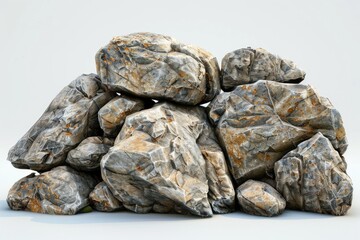 Aufkleber - A pile of rocks stacked on top of each other in a natural setting