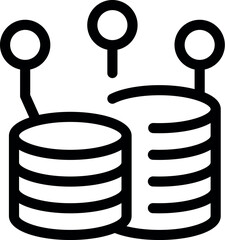 Poster - Data is transferring from one database to another, showcasing a seamless data migration process